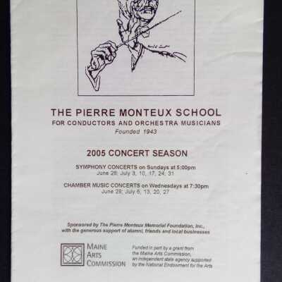 2005 concert program