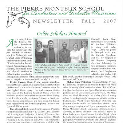 2007 Newsletter (Fall only)