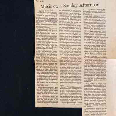 Review of June 28, 1988 concert by Betty Treble Archer for Ellsworth American