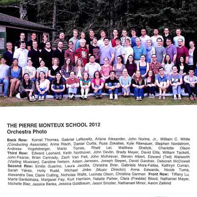 2012 Students, Concert Programs, Curriculum & Conductor Biographies
