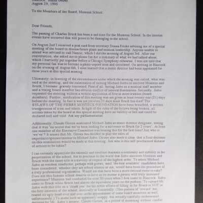 Gordon Peters resignation letter