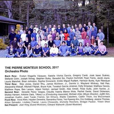 2017 Students, Concert Programs & Curriculum