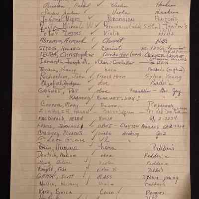 Attendees List