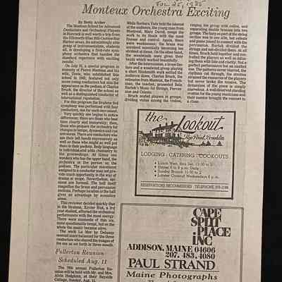 Review of July 21, 1985 Memorial Concert