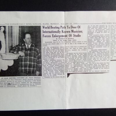 World Beating Path to Door... [1950 Bangor Daily News] (Note mention of honorary doctorate degree recently awarded)