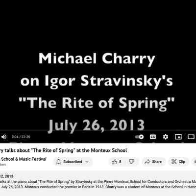 Michael Charry on Igor Stravinsky's "The Rite of Spring"