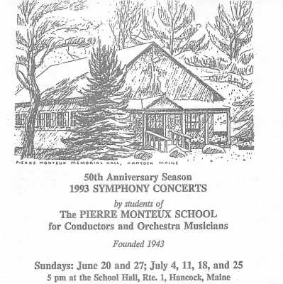 50th Anniversary Season – 1993 Symphony Concerts