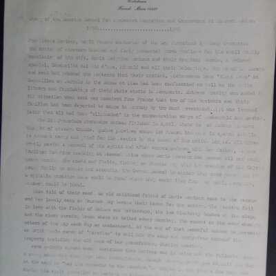 Doris Monteux "Story of the Domain School" Beginning 1942–46 [notes]