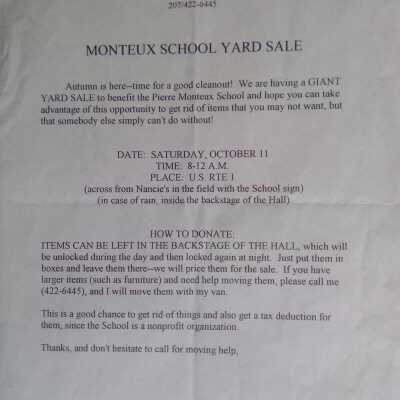 Yard sale