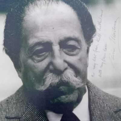 Pierre Monteux photo inscribed: "For my best friend Keith Southerland with my true love" (?) Pierre Monteux