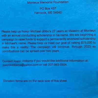 Insert in concert programs