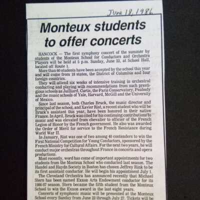 Concerts offered (1986)