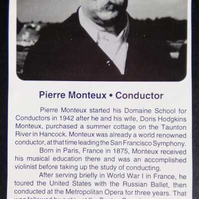 Partial essay on Monteux and school [Paper Talks magazine 7/98]
