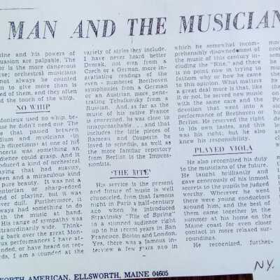 PM Tribute – Alan Rich, NY Herald Tribune July 7, 1964