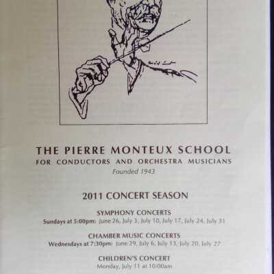 2011 concert program