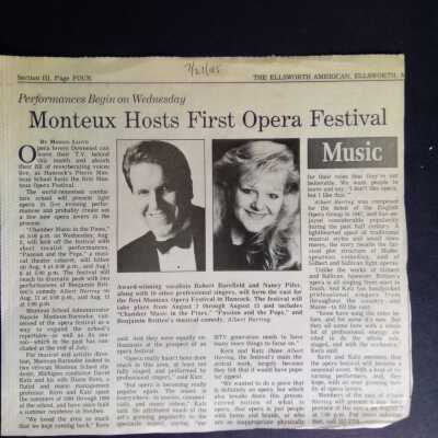 Opera festival at Monteux