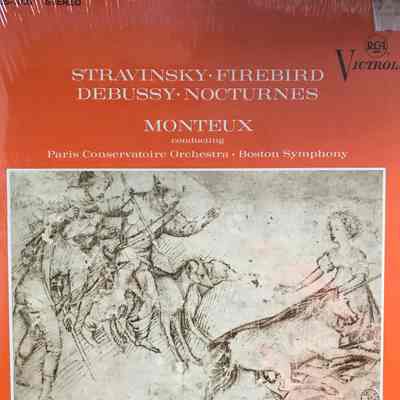 Stravinsky Firebird; Debussy Nocturnes: Paris Conservatory Orchestra & Boston Symphony – Monteux Conducting