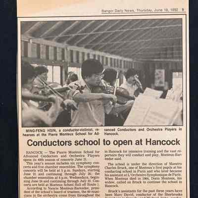 49th Season opens in Hancock