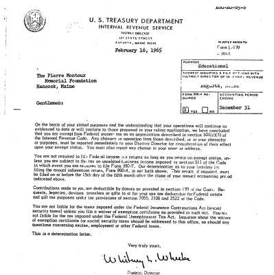 IRS 501(c)(3) Documents