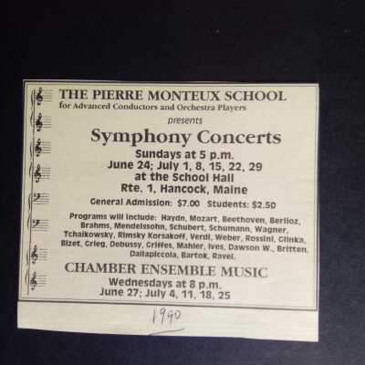 1990 concert announcement