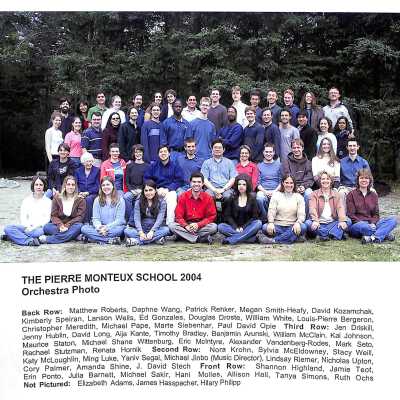 2004 Students, Concert Programs, Conductor Biographies & Student/Staff Lists