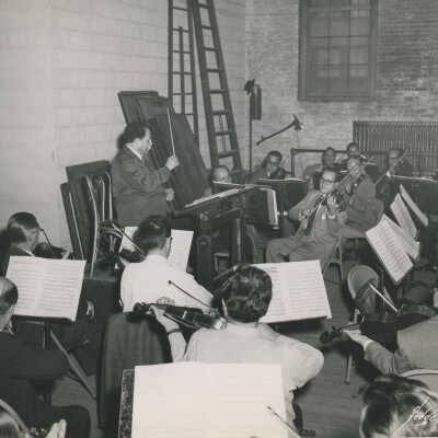 Monteux rehearsing early 1950s