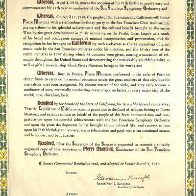 Certificate, Commemorative