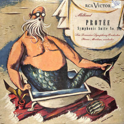 MILHAUD: PROTÉE, SYMPHONY SUITE NO. 2; THREE 12" SHELLAC RECORDS