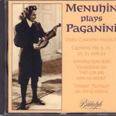 MENUHIN PLAYS PAGANINI.