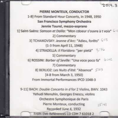 FROM STANDARD HOUR CONCERTS IN 1948 & 1950.