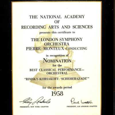 Plaque, Award