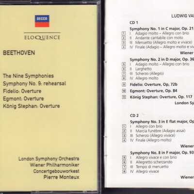 CD 5 OF "BEETHOVEN, MONTEUX: THE NINE SYMPHONIES." SYMPHONY NO. 9