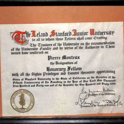 Certificate, Commemorative