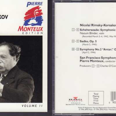 VOLUME 11 OF "PIERRE MONTEUX EDITION." RIMSKY-KORSAKOV: SCHEHERAZADE; ANTAR; SADKO. SAN FRANCISCO SYMPHONY