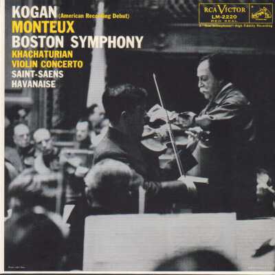 CD 32 OF "PIERRE MONTEUX: THE COMPLETE RCA ALBUM COLLECTION." KHACHATURIAN: VIOLIN CONCERTO & SAINT-SAËNS: HAVANAISE. LEONARD KOGAN, VIOLIN. BOSTON SYMPHONY ORCHESTRA