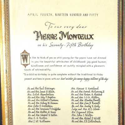 Certificate, Commemorative