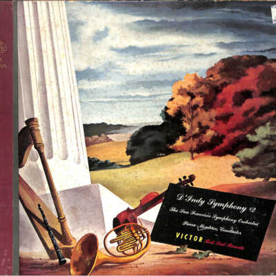 D'INDY: SYMPHONY NO. 2 IN B FLAT, OPUS 57; SIX 12" SHELLAC DISCS