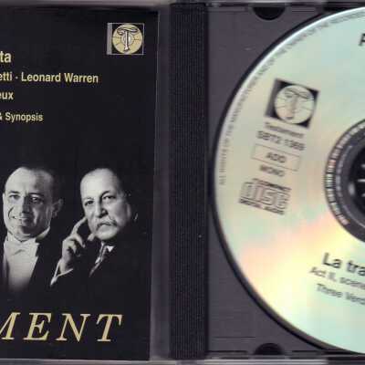 CD 2 OF "VERDI: LA TRAVIATA." ROSANNA CARTERI, CESARE VALLETTI, LEONARD WARREN, PIERRE MONTEUX. PRODUCED IN ENGLAND.