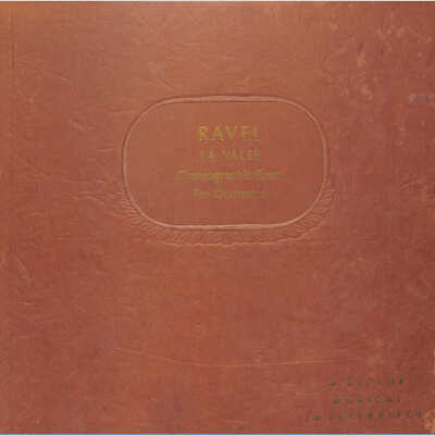 RAVEL: LA VALSE (CHOREOGRAPHIC POEM FOR ORCHESTRA); ALBUM SET OF 2 SHELLAC DISCS (WITH DUPLICATE DISC #2)