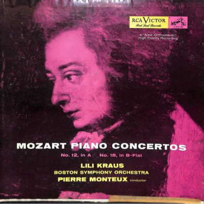 MOZART: PIANO CONCERTO NO. 12 IN A, LILI KRAUS, PIANO