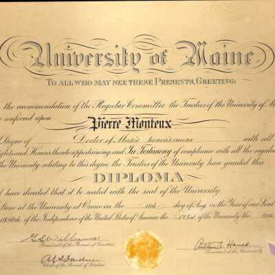 Certificate, Commemorative
