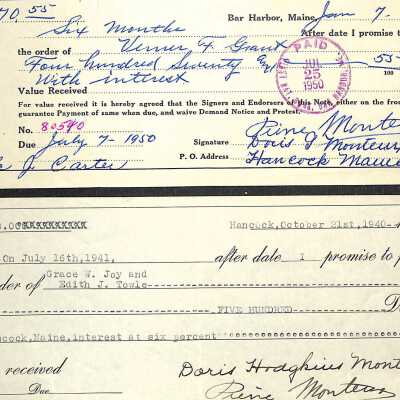 Checks to purchase of property for Domaine School