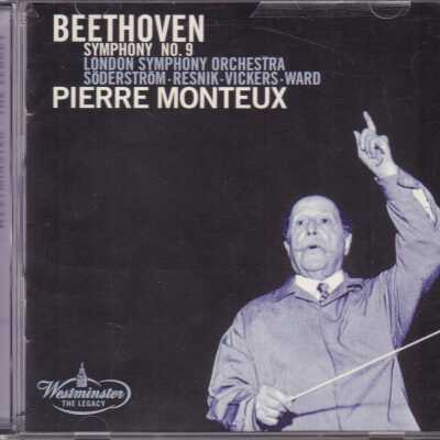 BEETHOVEN: SYMPHONY NO. 9. LONDON SYMPHONY ORCHESTRA. SODERSTRÖM-RESNIK-VICKERS-WARD. PIERRE MONTEUX.