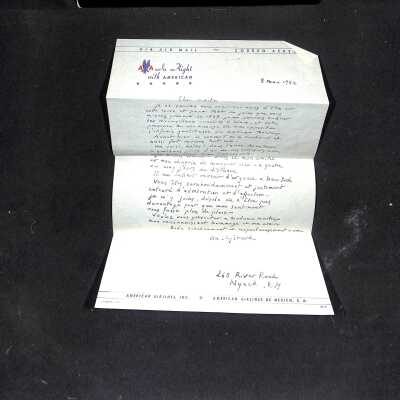Letter in envelope in address book