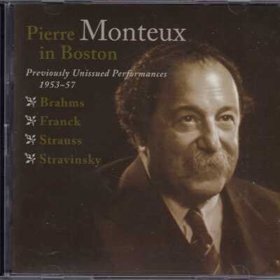 CD 2 OF 2 "PIERRE MONTEUX IN BOSTON: PREVIOUSLY UNISSUED PERFORMANCES, 1953-1957." BOSTON SYMPHONY ORCHESTRA.