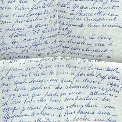 Letter in address book