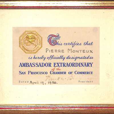 Certificate, Commemorative