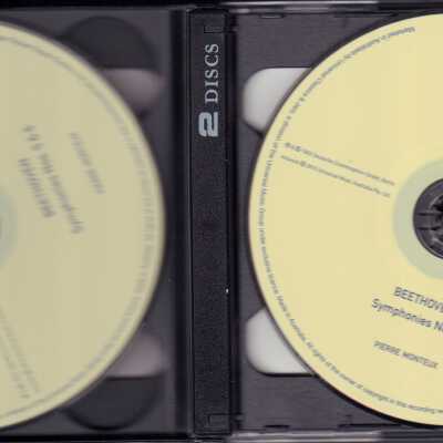 CD 6 OF"BEETHOVEN, MONTEUX: THE NINE SYMPHONIES." SYMPHONY NO. 9 REHEARSAL & SYMPHONY NO. 3.