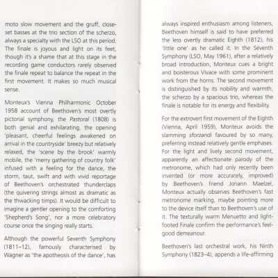 CD 6 OF"BEETHOVEN, MONTEUX: THE NINE SYMPHONIES."