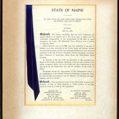 Certificate, Commemorative